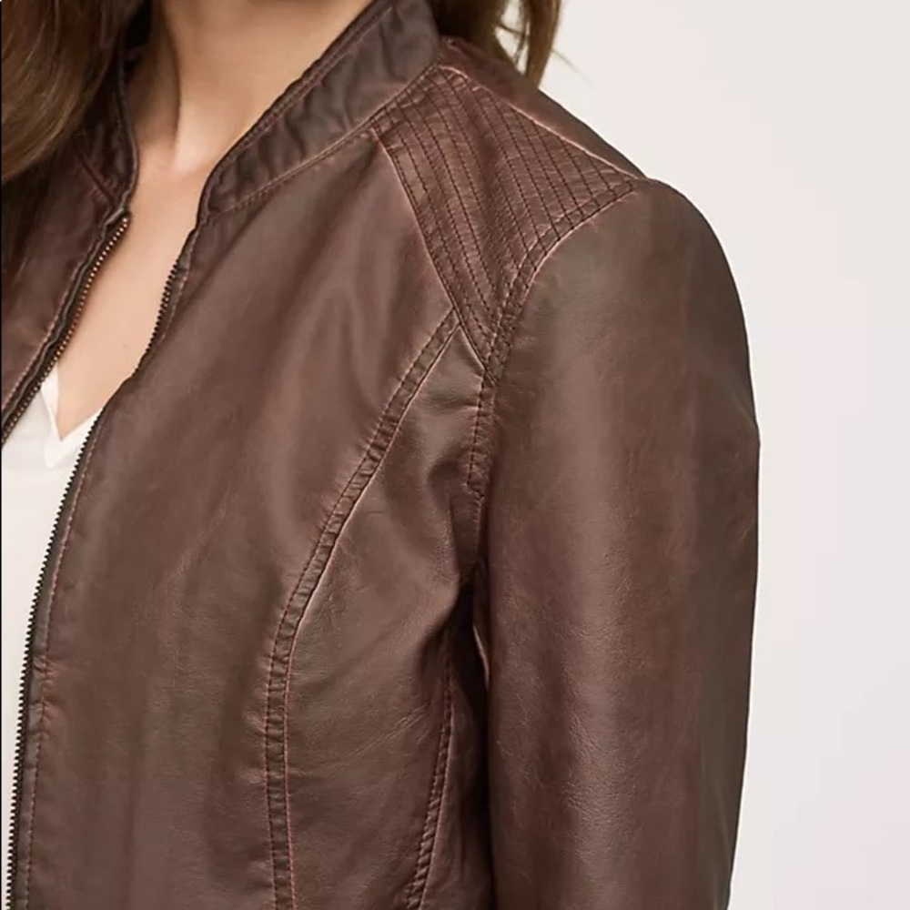 Dará Vegan Leather Jacket • Anthropologie